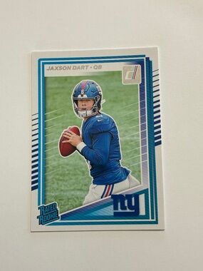 Jaxson Dart Rookie Football Card - Blue